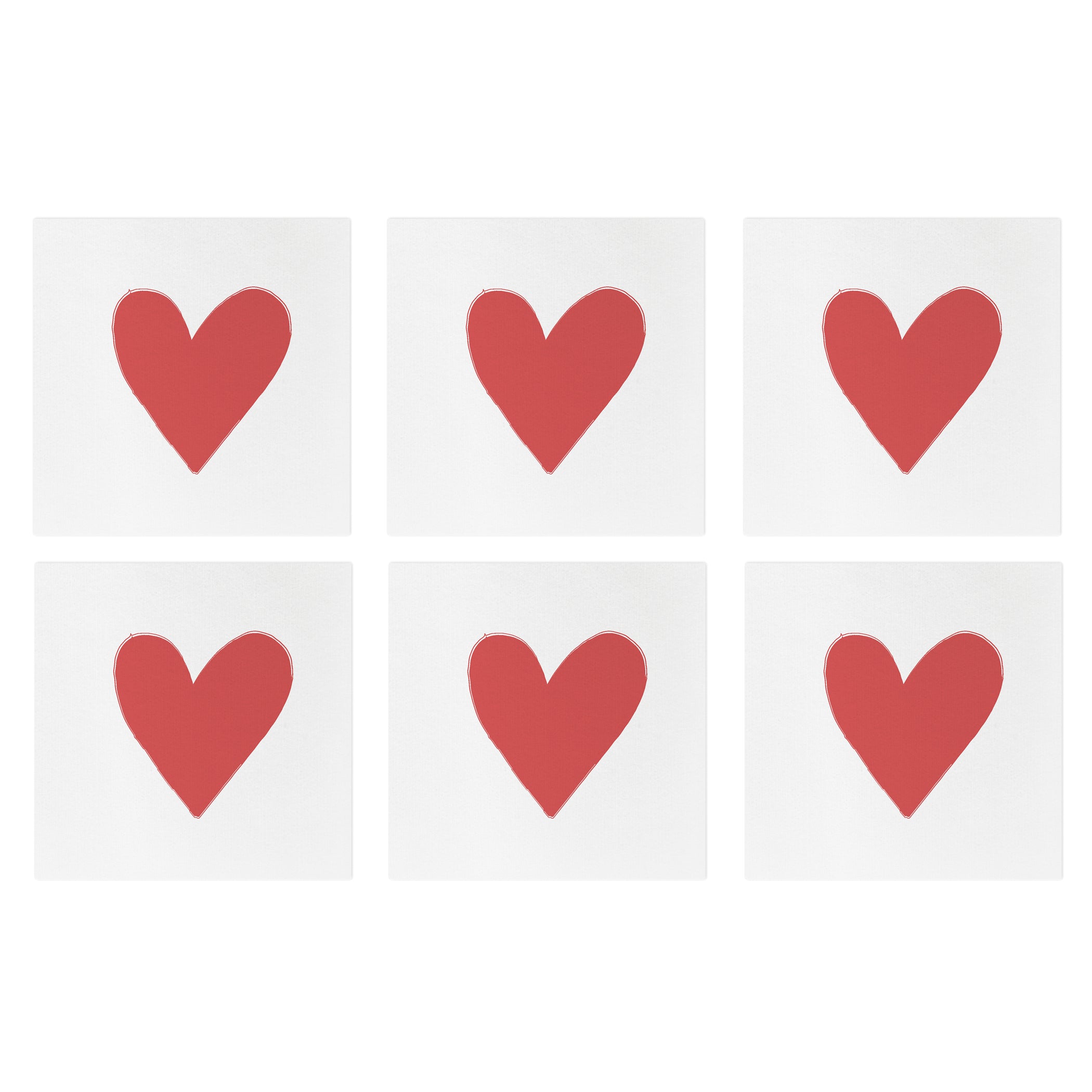 Papersoft Napkins Hearts Cocktail Napkins