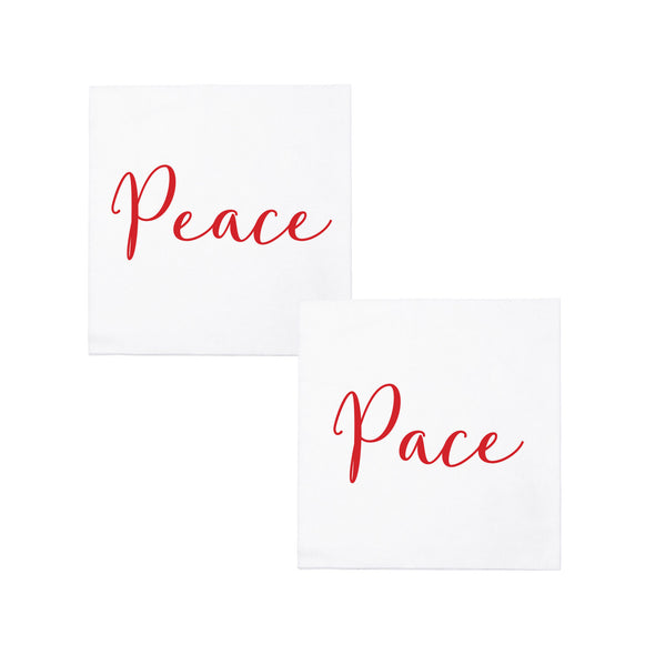 Papersoft Peace/Pace Cocktail Napkins