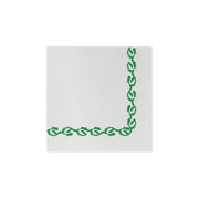 Papersoft Florentine Green Cocktail Napkins - IN STORE