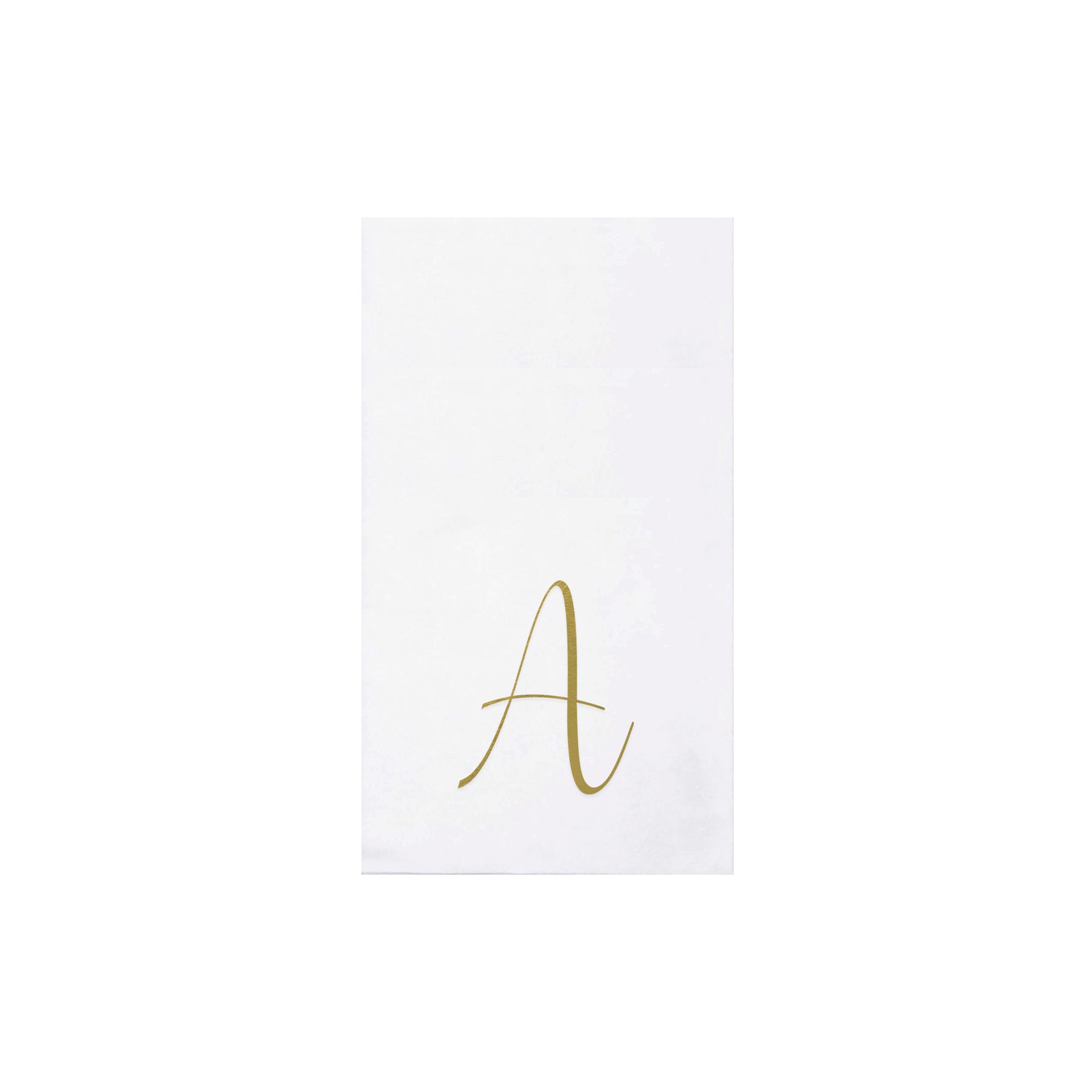 Papersoft Gold Monogram Guest Towels