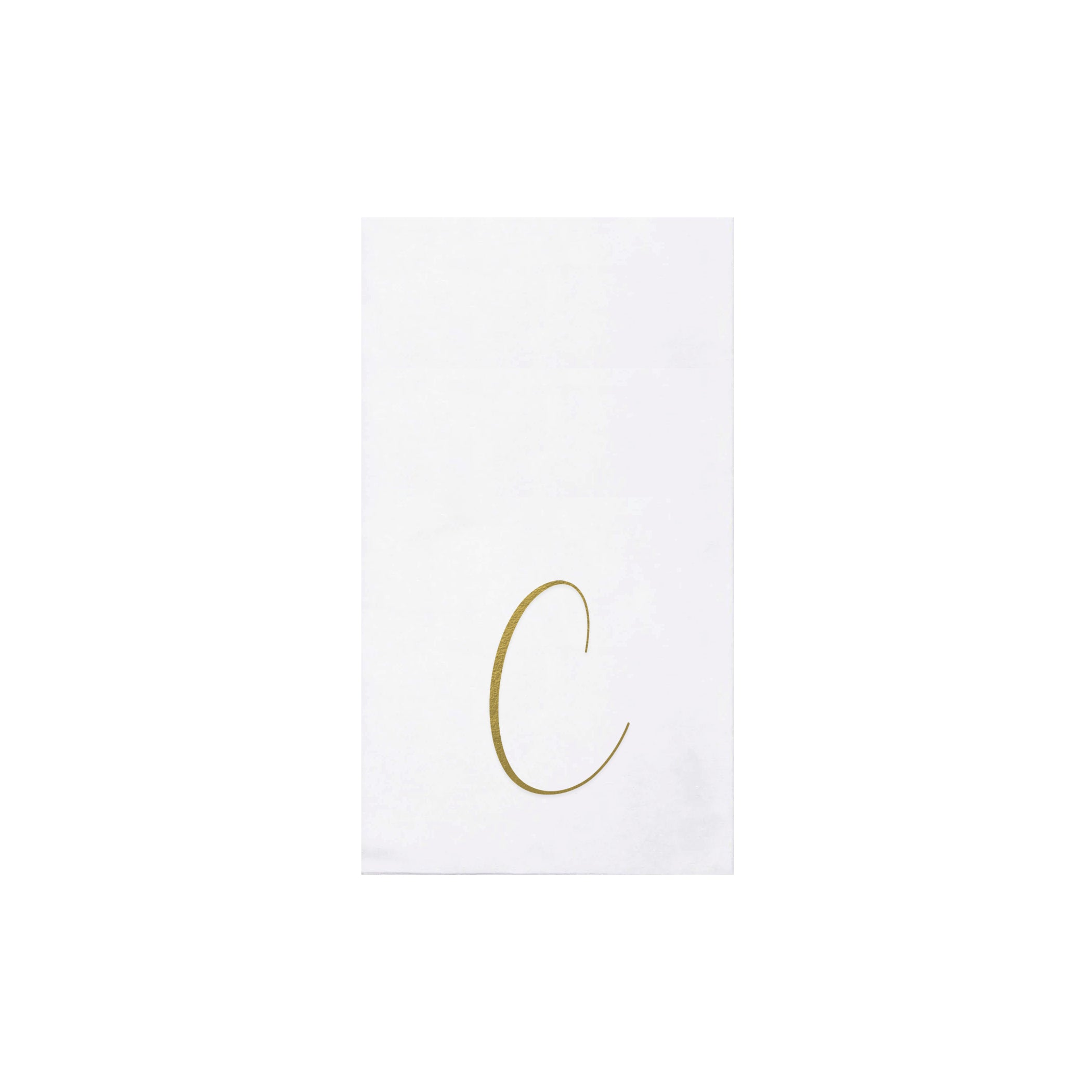 Papersoft Gold Monogram Guest Towels