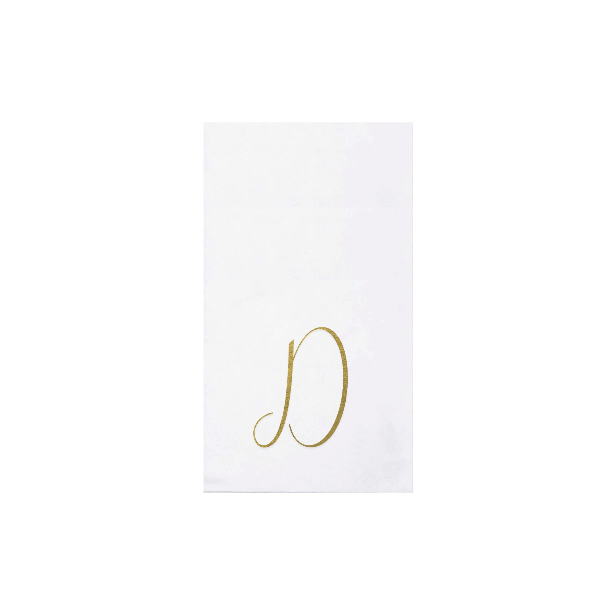 Papersoft Gold Monogram Guest Towels