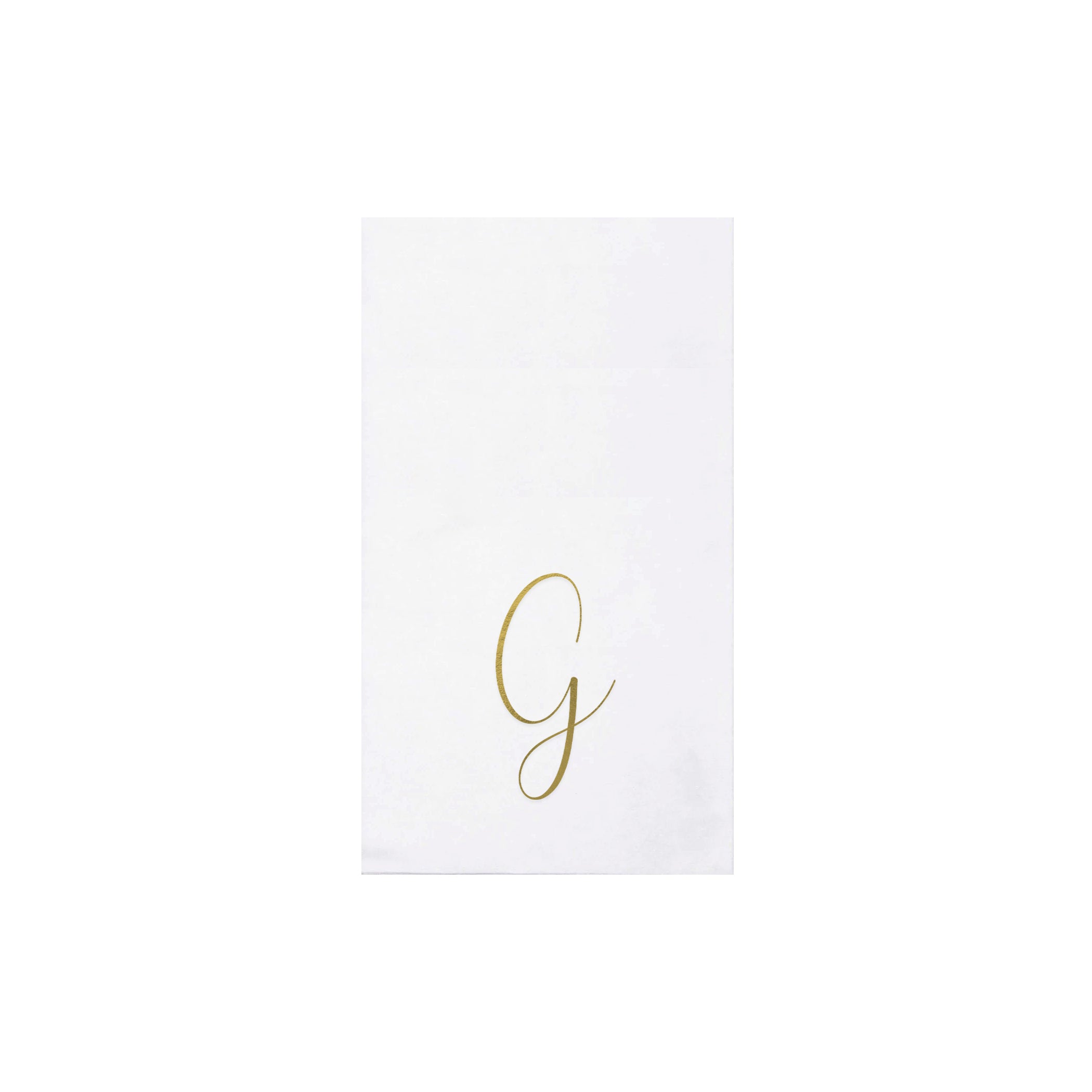 Papersoft Gold Monogram Guest Towels