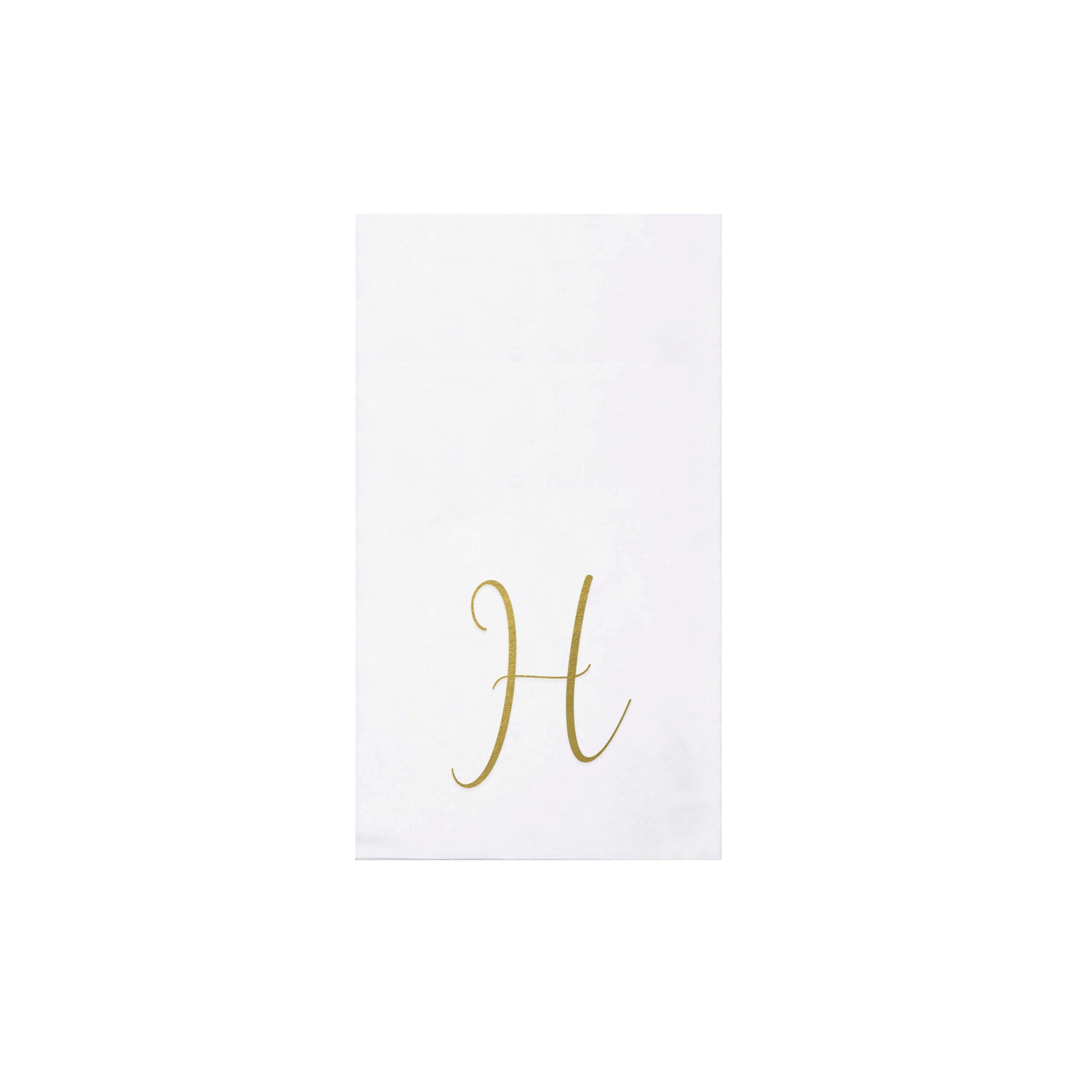 Papersoft Gold Monogram Guest Towels