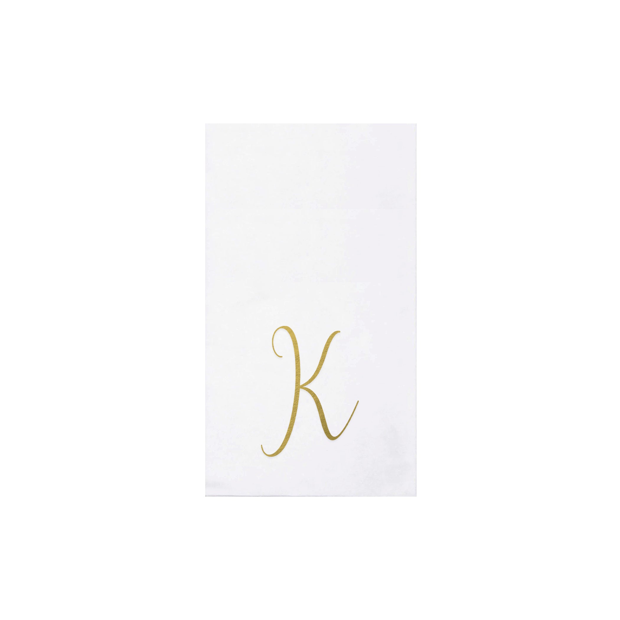 Papersoft Gold Monogram Guest Towels