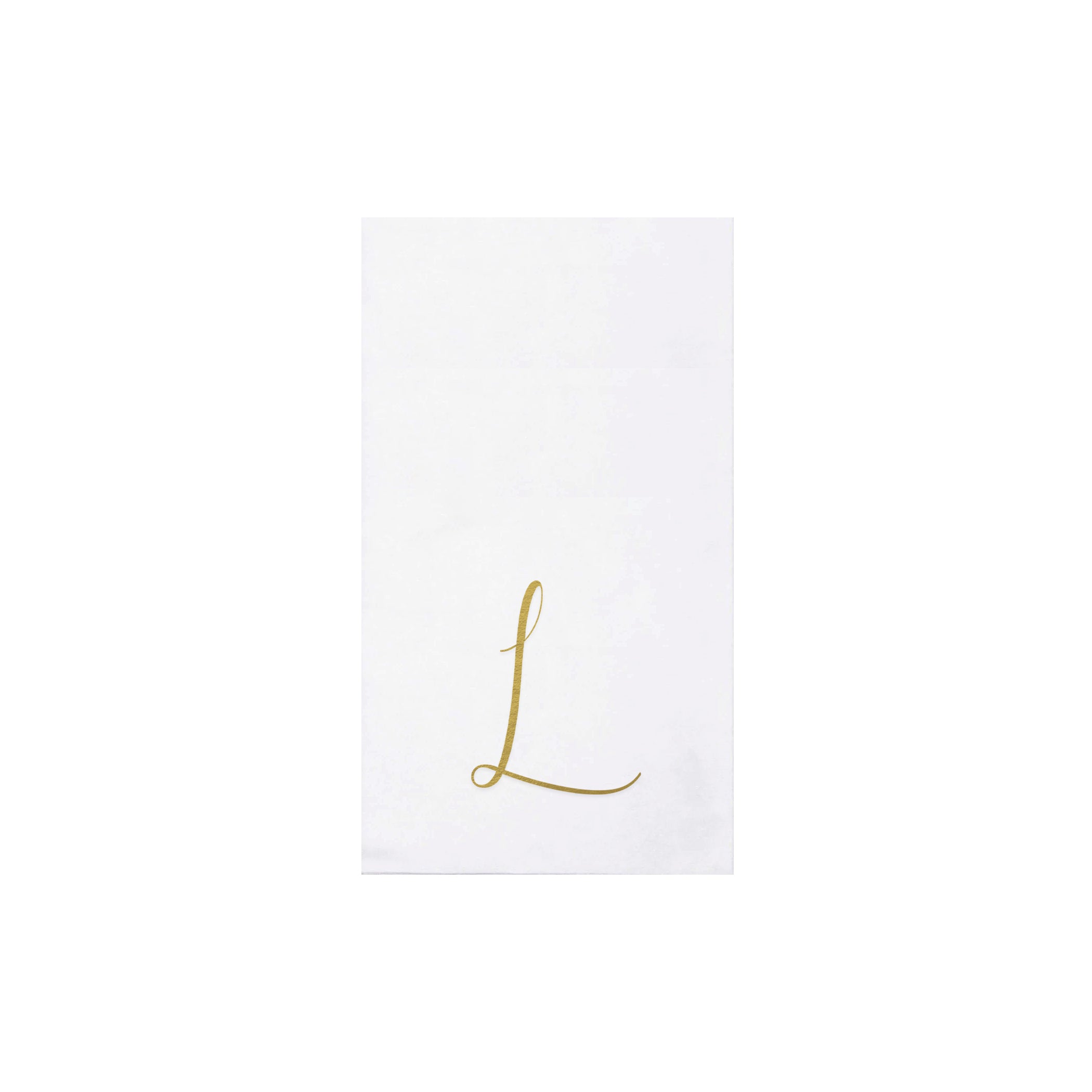 Papersoft Gold Monogram Guest Towels