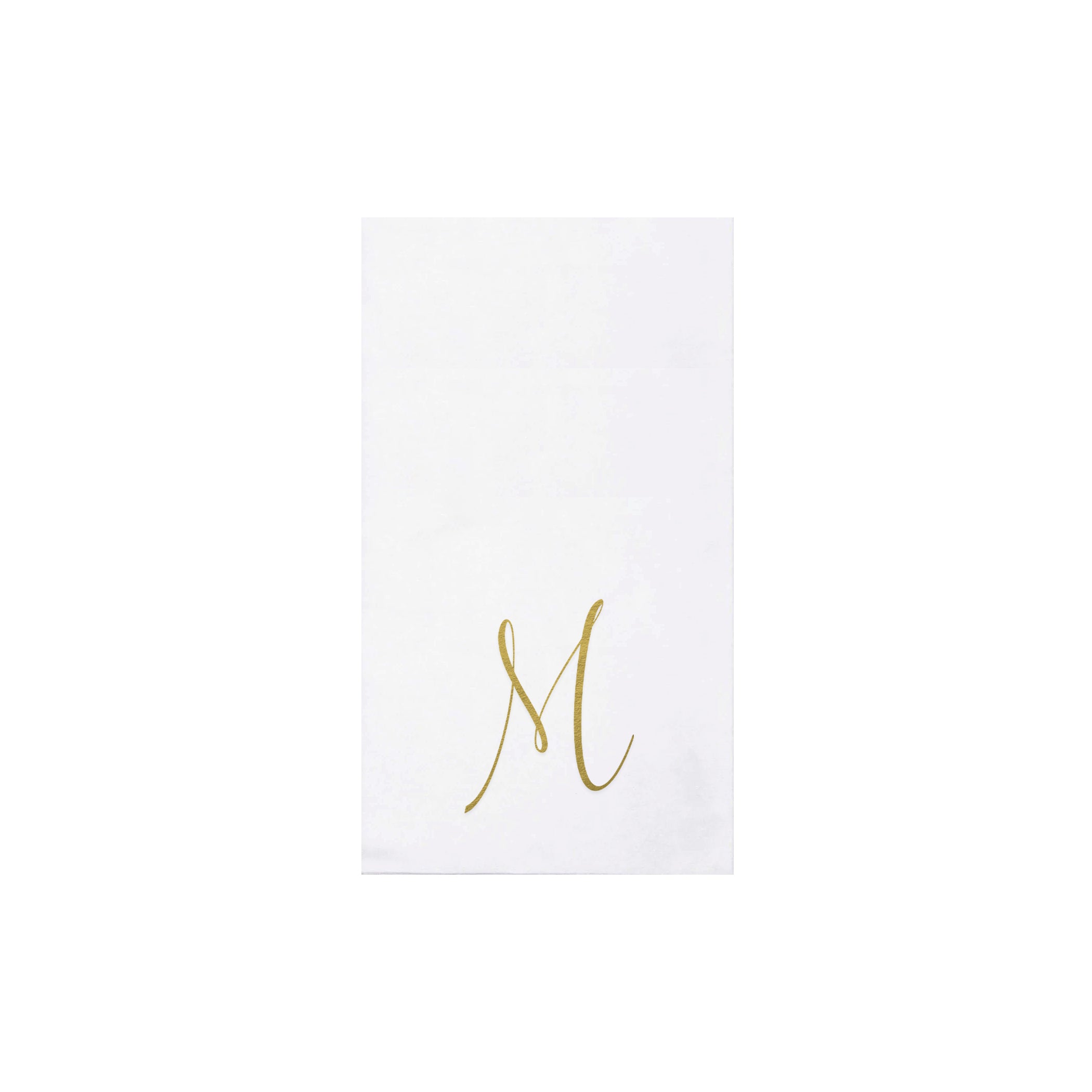 Papersoft Gold Monogram Guest Towels