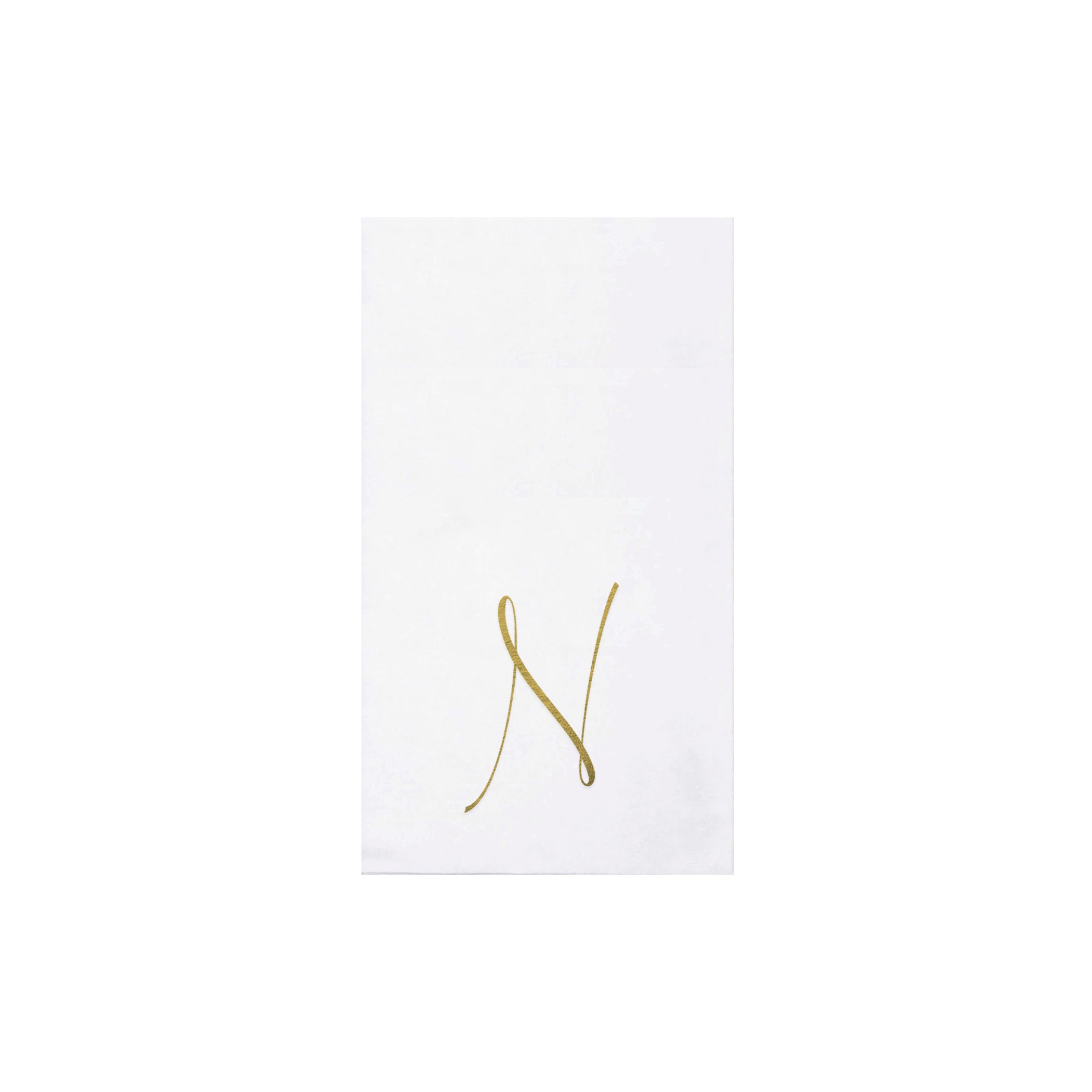 Papersoft Gold Monogram Guest Towels