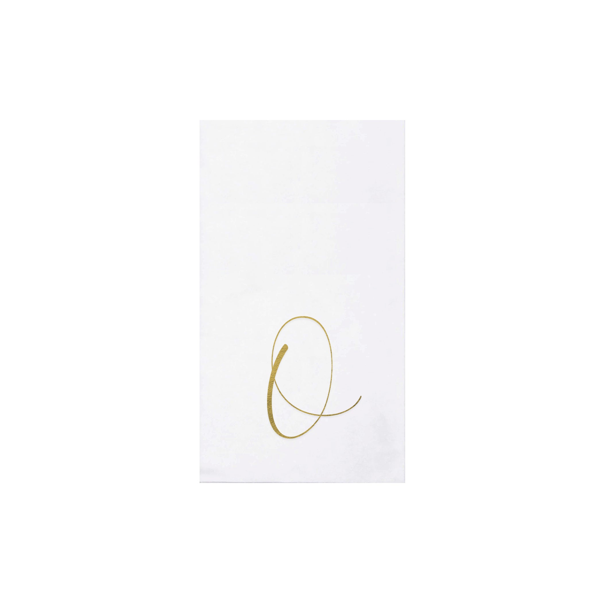 Papersoft Gold Monogram Guest Towels