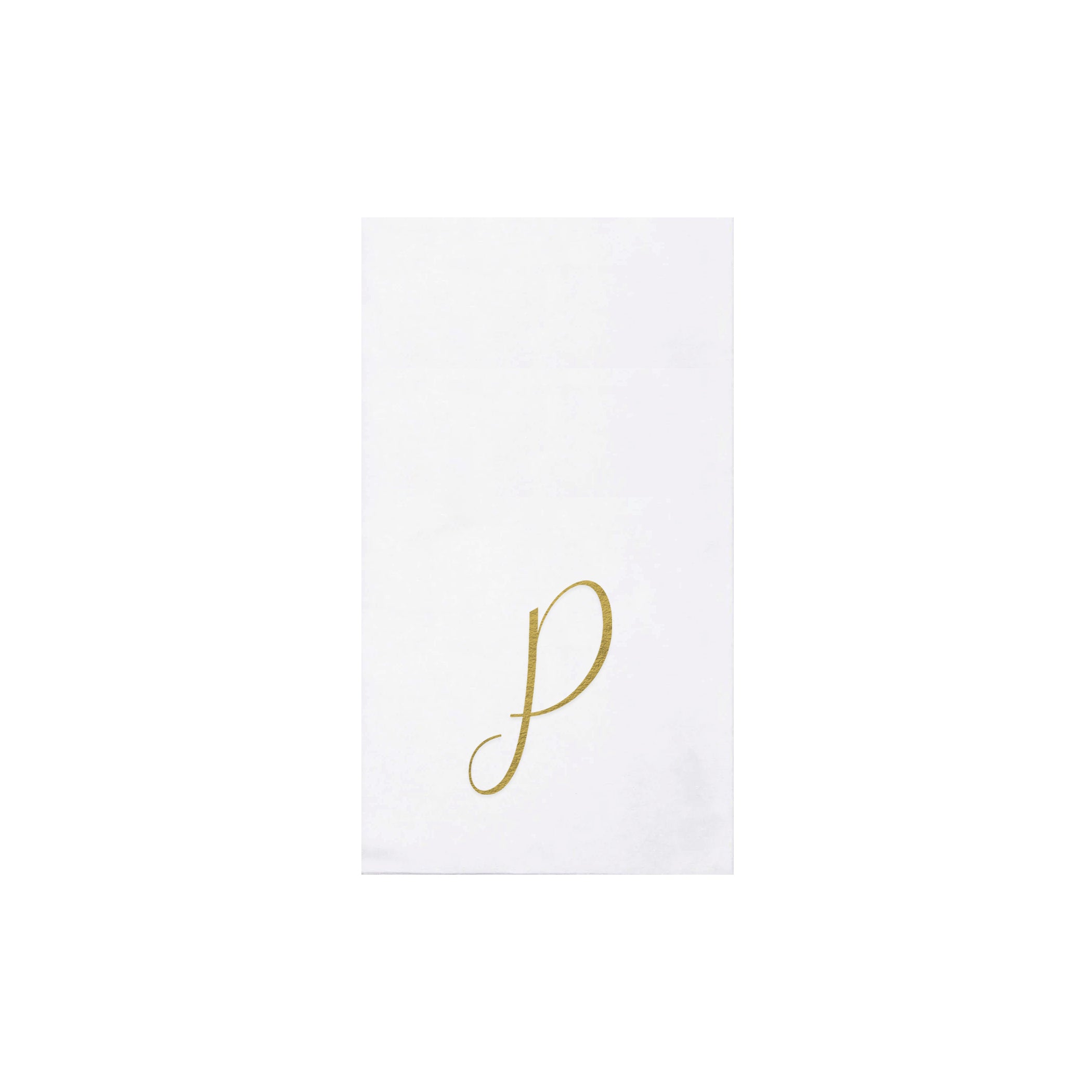 Papersoft Gold Monogram Guest Towels