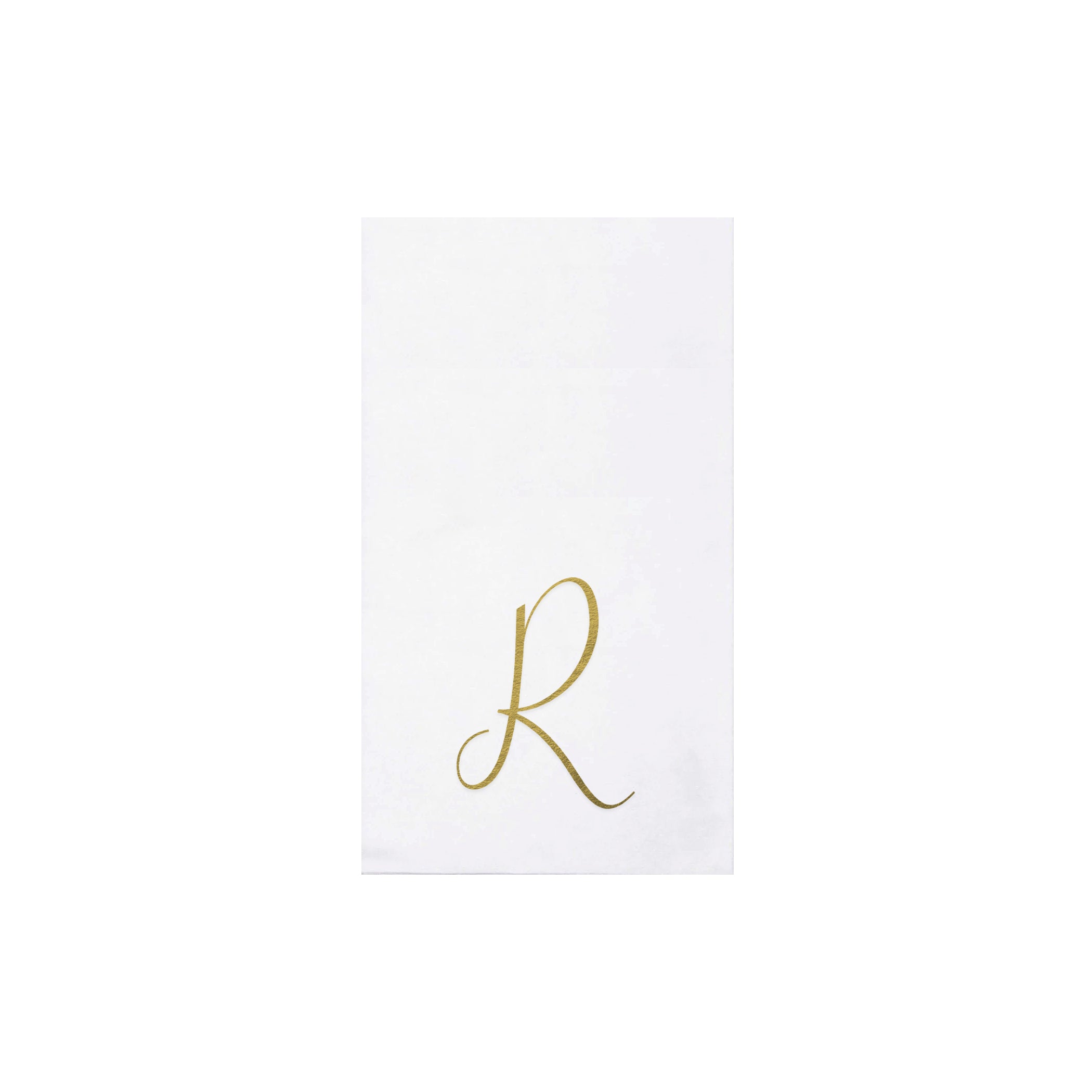 Papersoft Gold Monogram Guest Towels