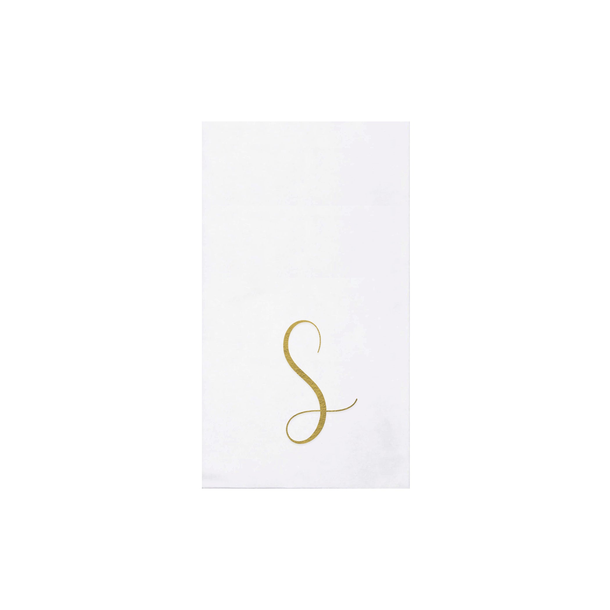 Papersoft Gold Monogram Guest Towels