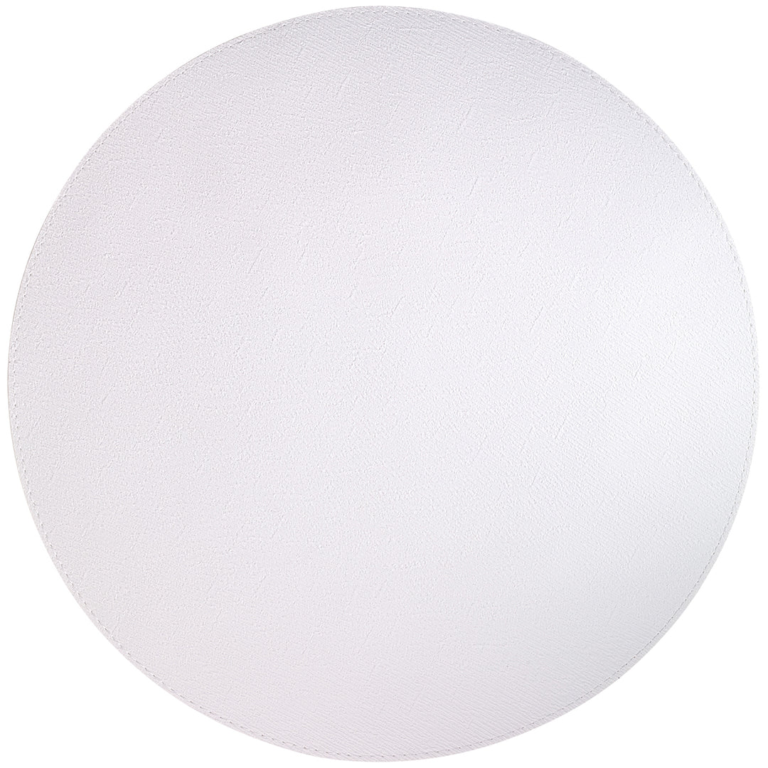 Presto Placemat Table Linens Bodrum White Set of 4 Round