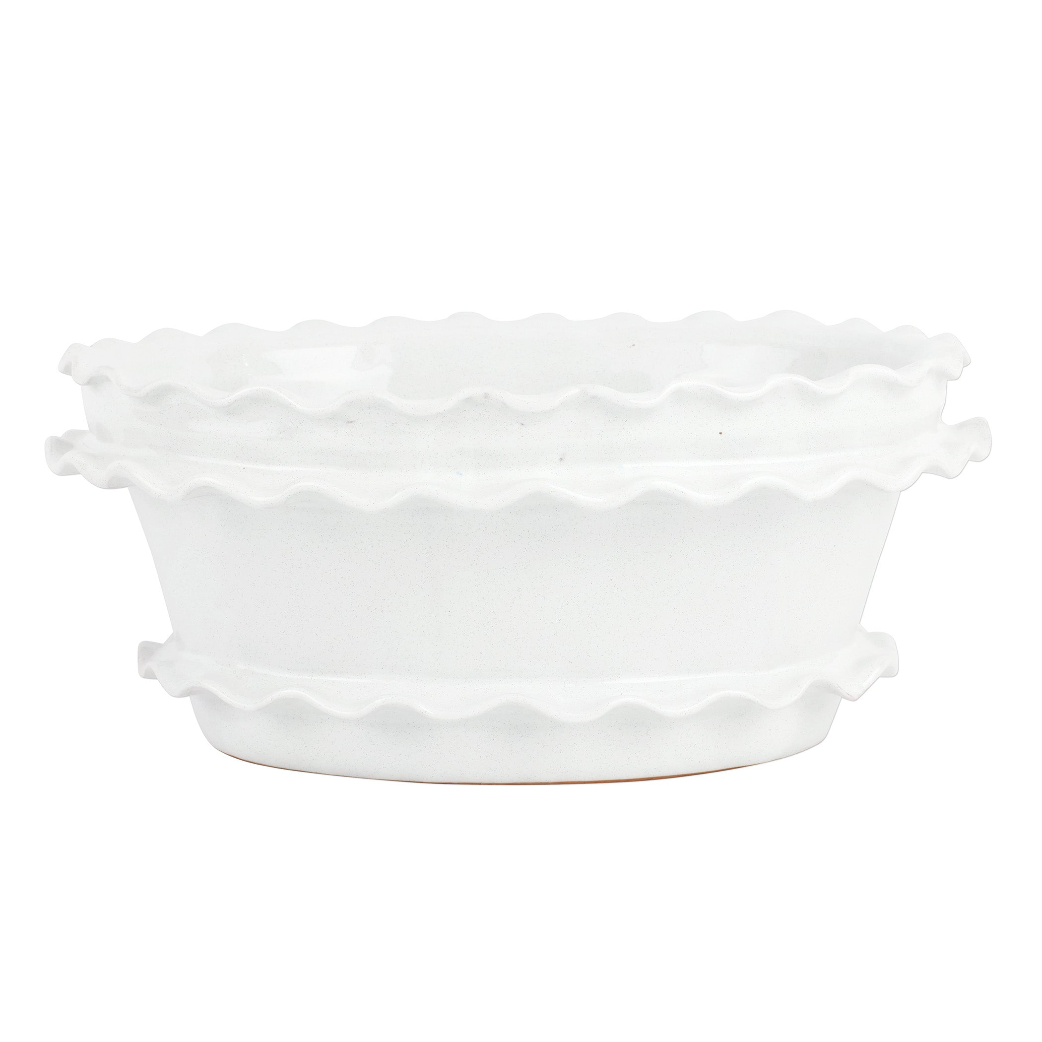 Rustic Garden Ruffle Oval Planter