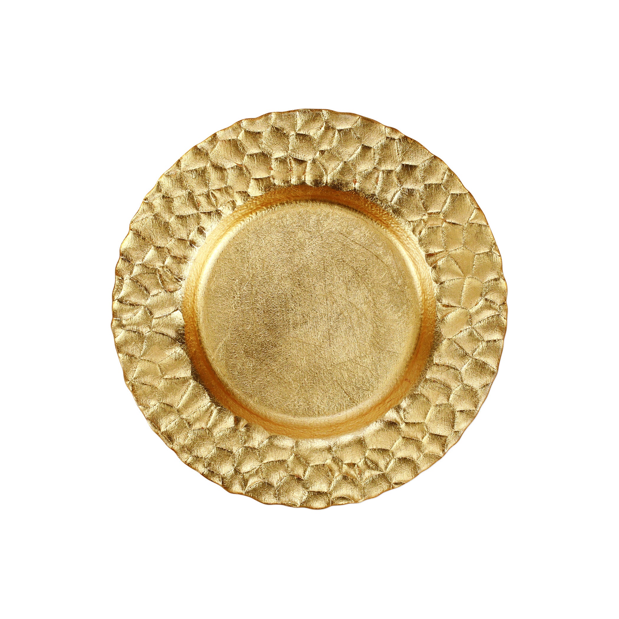 Rufolo Glass Gold Honeycomb Dinnerware