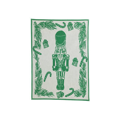 Strofinaccio Green Nutcracker Dish Towels