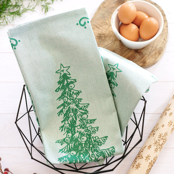 Strofinaccio Green Tree Dish Towels