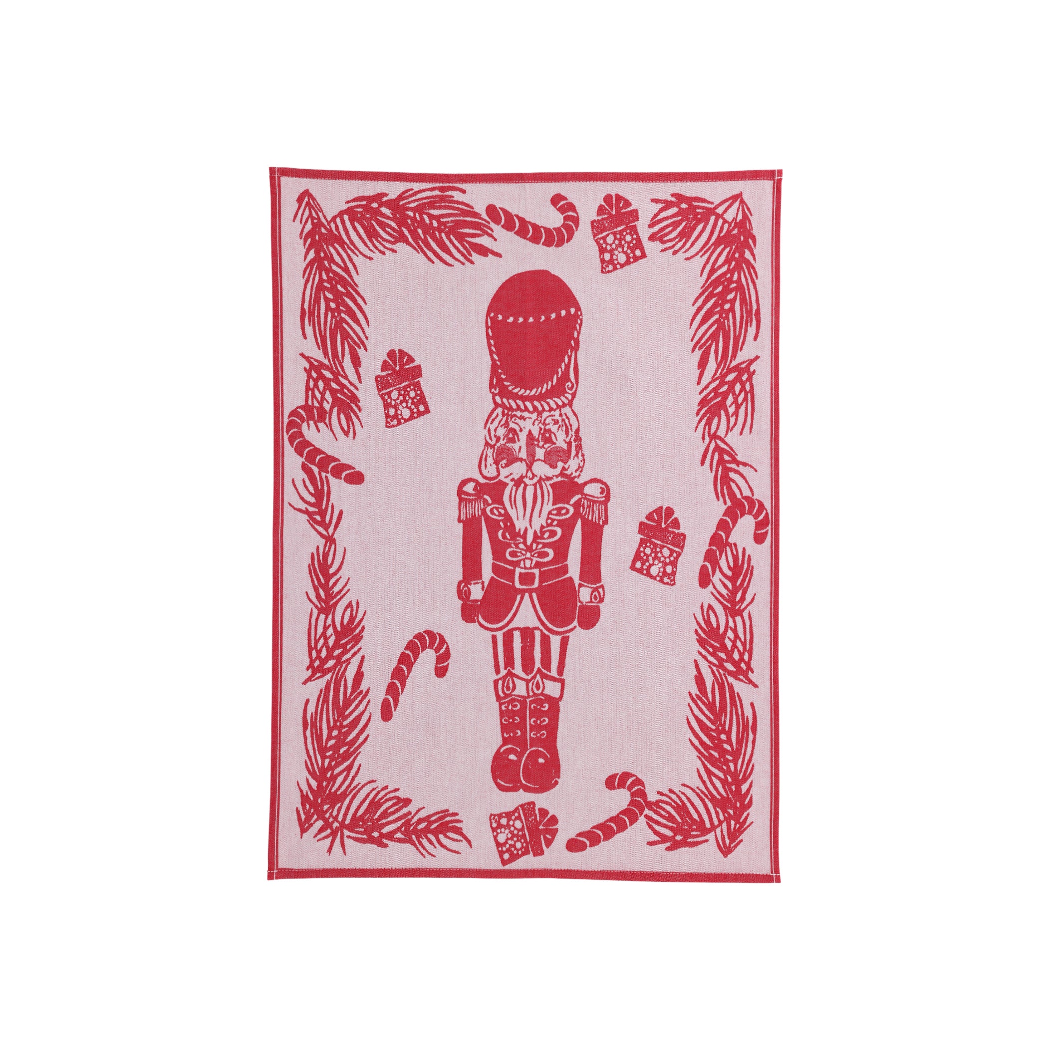 Strofinaccio Red Nutcracker Dish Towels