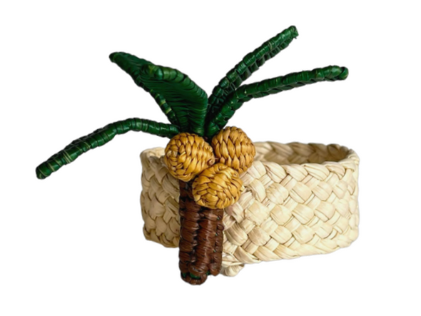 Palm with Coconuts Napkin Ring