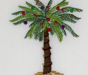 Holiday Palm Tissue Box Cover