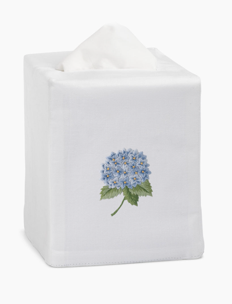 Hydrangea Blue Tissue Box Cover