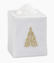 Gold Tree Tissue Box Cover
