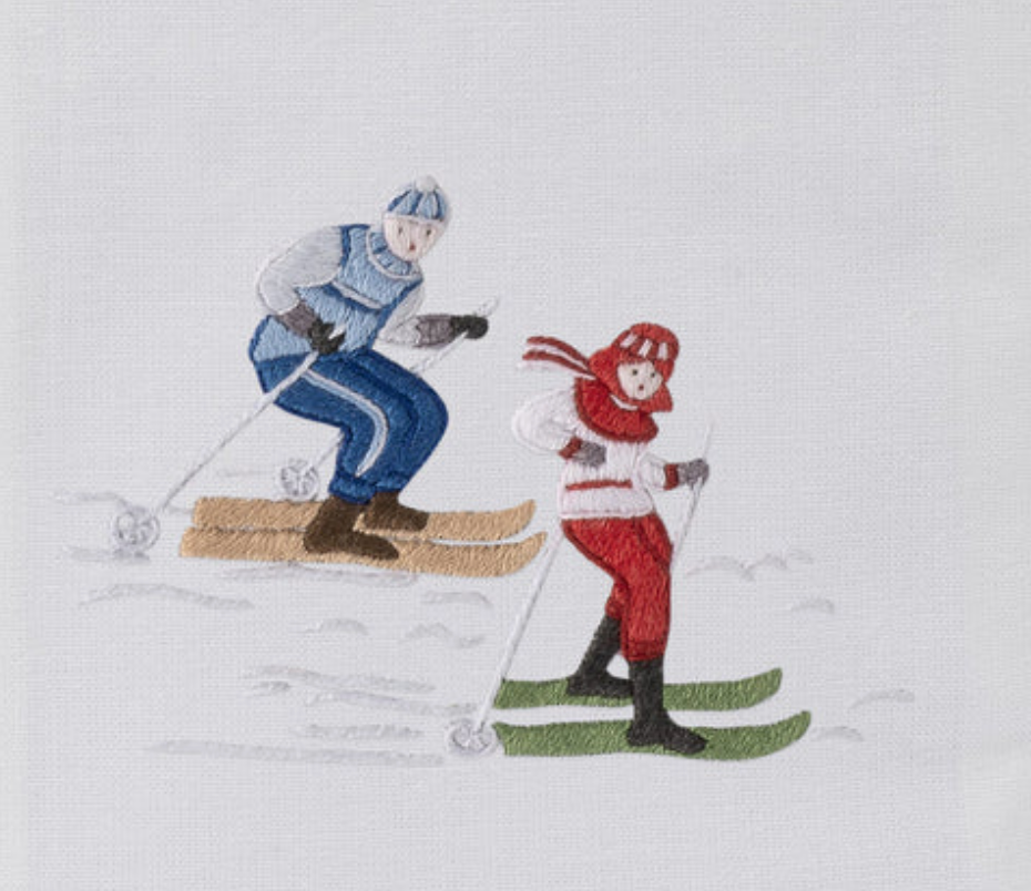 Skiers Tissue Box Cover