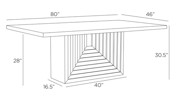 Crockett Dining Table*