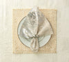 Stamped Reversible Placemat in Sliver & Gold - Kim Seybert, Inc.