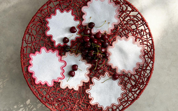 Matouk Wave Cocktail Napkin