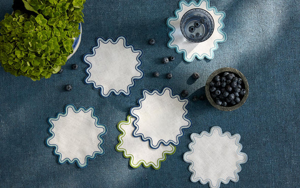 Matouk Wave Cocktail Napkin