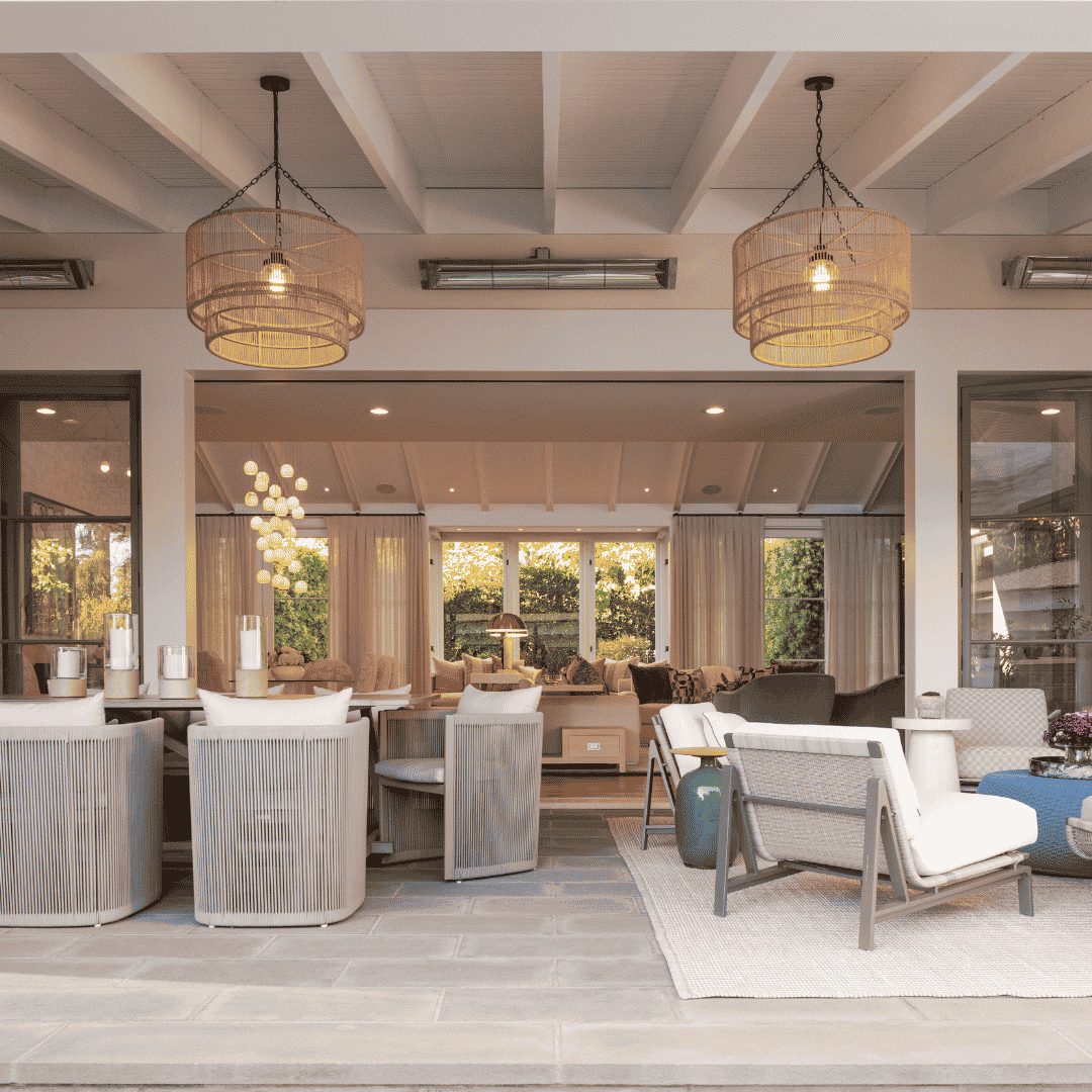 Tanner Outdoor Pendant Drum Natural