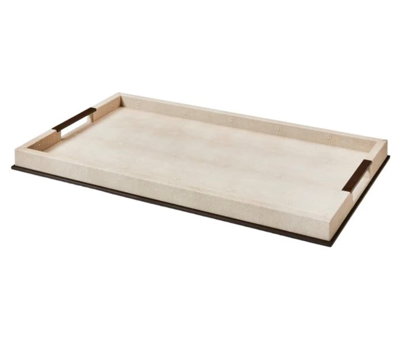 Large Ecru Shagreen Tray