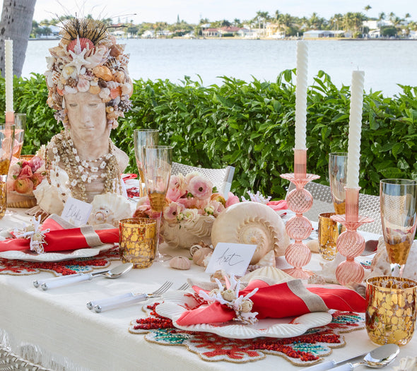 Coral Spray Napkin Ring