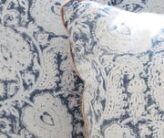 Vintage Blue Block Print