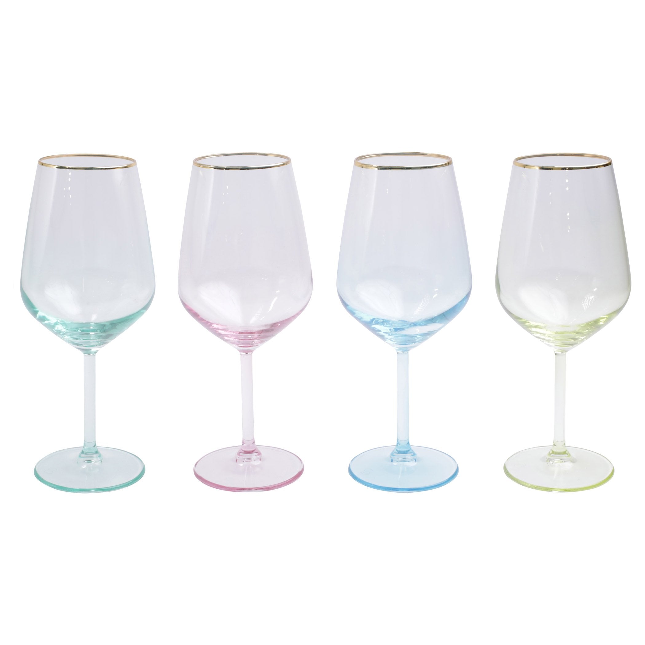 Rainbow Assorted Wine Glasses
