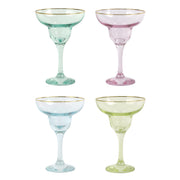 Rainbow Assorted Margarita Glasses