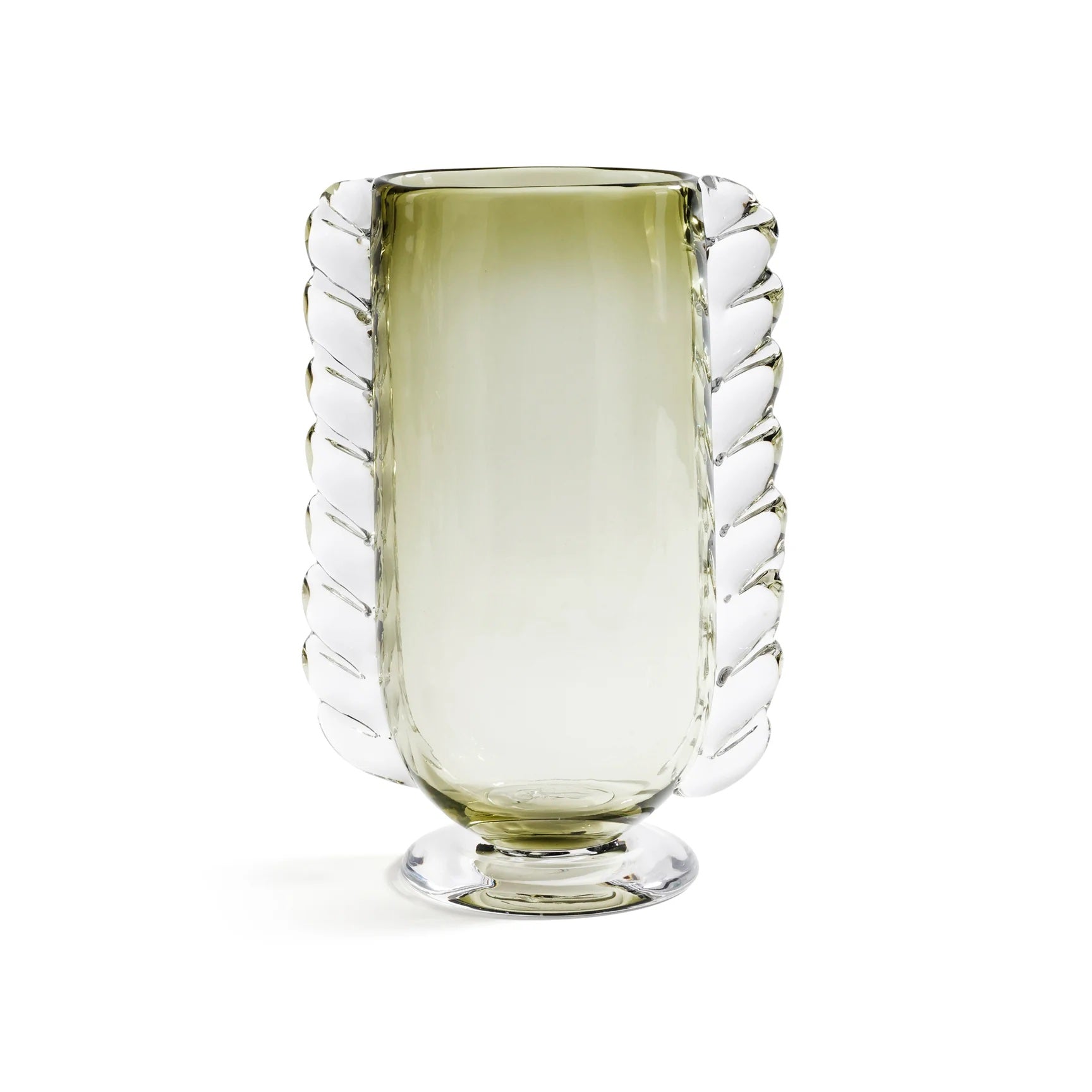 Vintage Braided Glass Vase