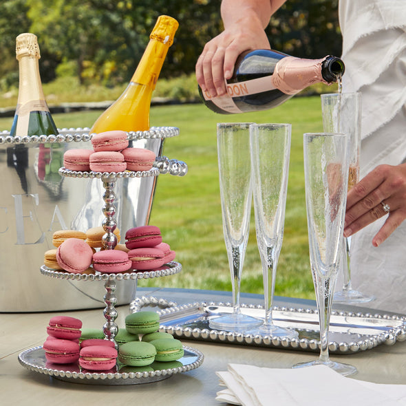 Bellini Champagne Flutes Set 2 Gift Box