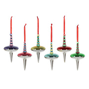 Retro Dual Spinner Glass Ornaments