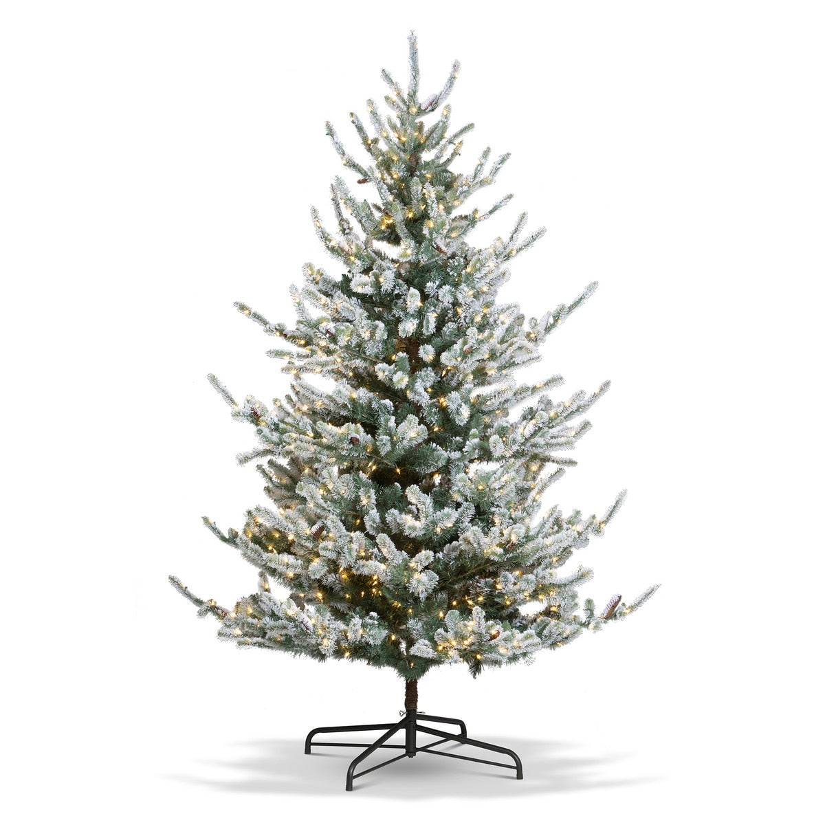 Flocked Blue Spruce Tree