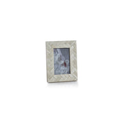 White Bone Braided Picture Frame Picture Frames Zodax 4" x 6"  
