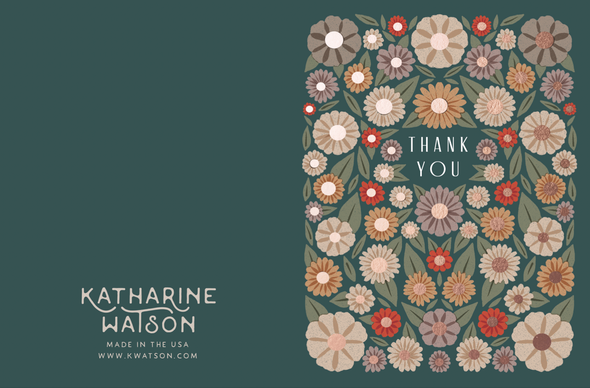 Thank You Floral Greeting Card