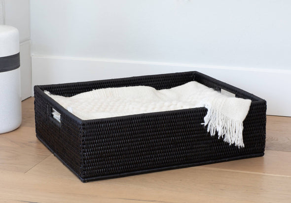 Artifacts Rattan™ Rectangular Storage Basket: Honey Brown