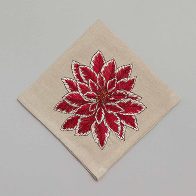 Poinsettia Dinner Napkin