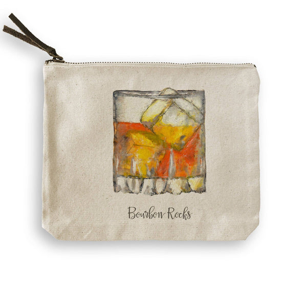 Bourbon Rocks Dishtowel (no words)