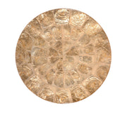 Round Capiz Placemat in Champagne - Kim Seybert, Inc.
