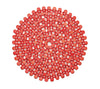 Round Bamboo Placemat in Coral - Kim Seybert, Inc.