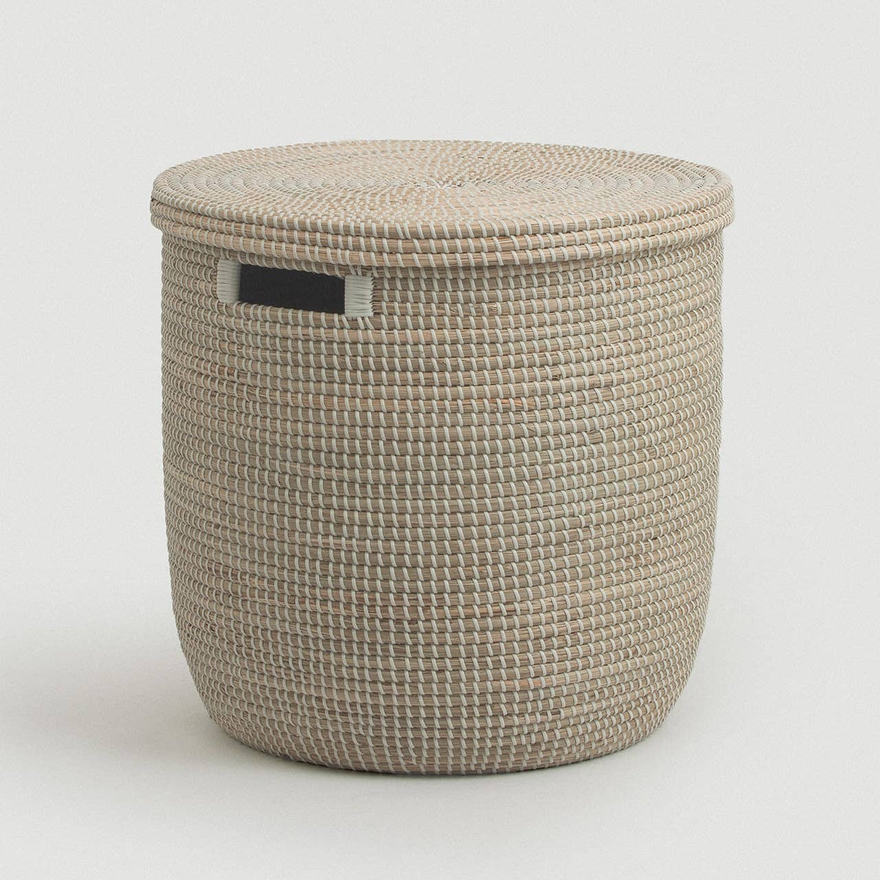 Seagrass Storage Basket with Lid | Medina Flat Lid Large