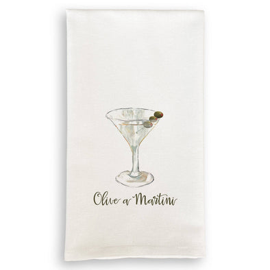 Olive A Martini Dishtowel (no words)